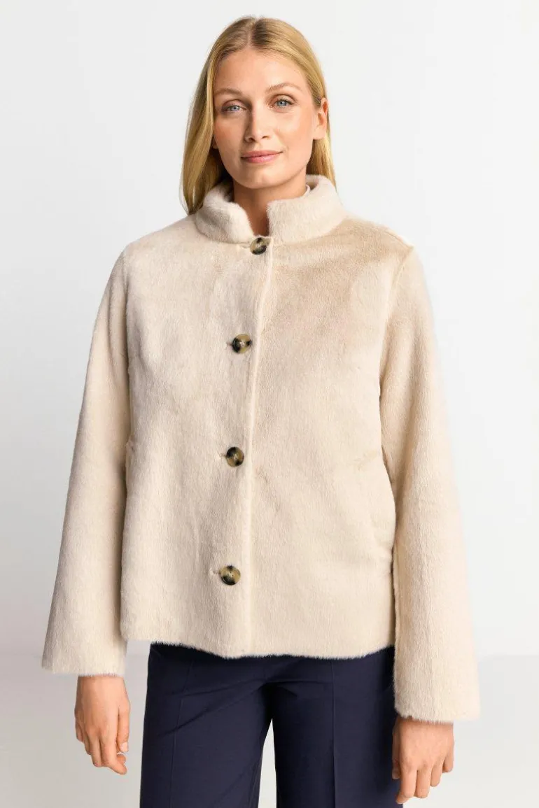 Übergangsjacke Aus Fake Fur