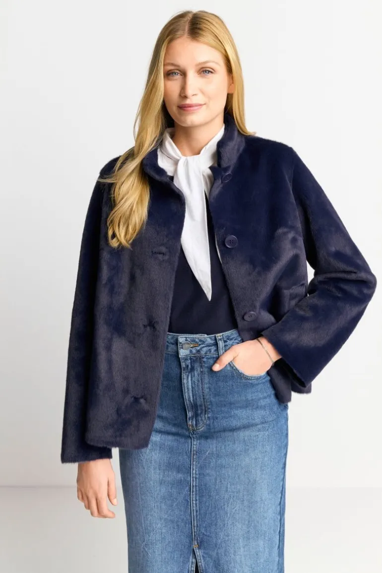 Übergangsjacke Aus Fake Fur