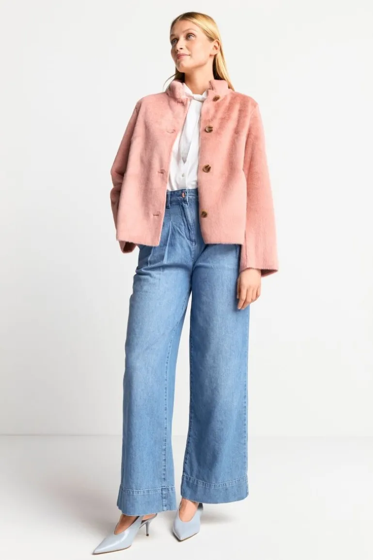 Übergangsjacke Aus Fake Fur