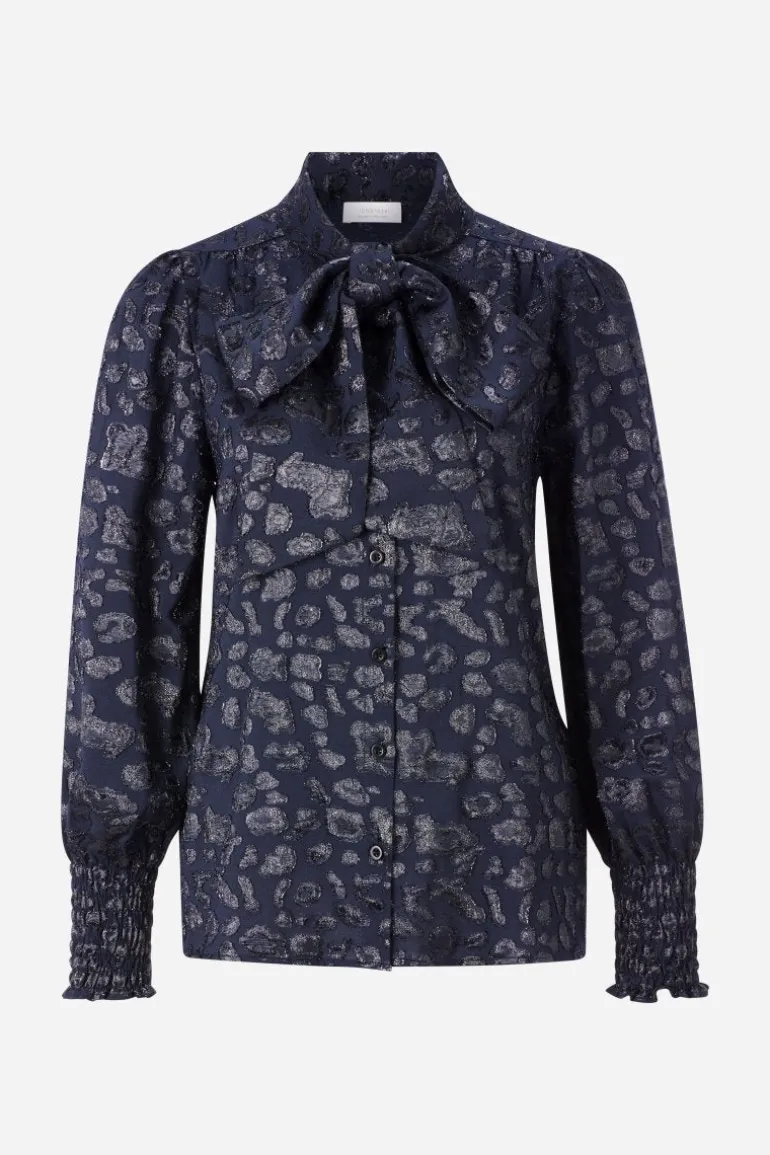 Bluse Mit Schleifenkragen
