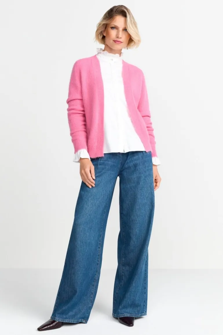 Cardigan Aus Weicher Wollmischung
