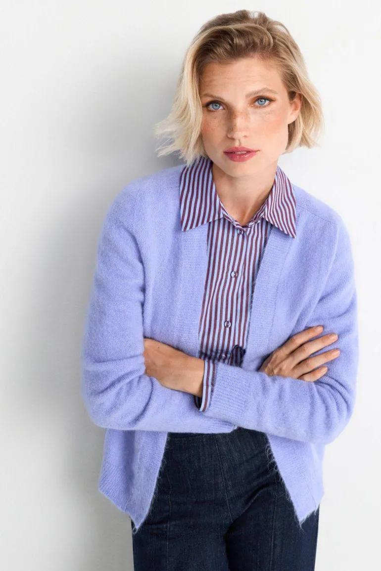 Cardigan Aus Weicher Wollmischung
