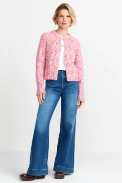 Cardigan In Zartem Pink