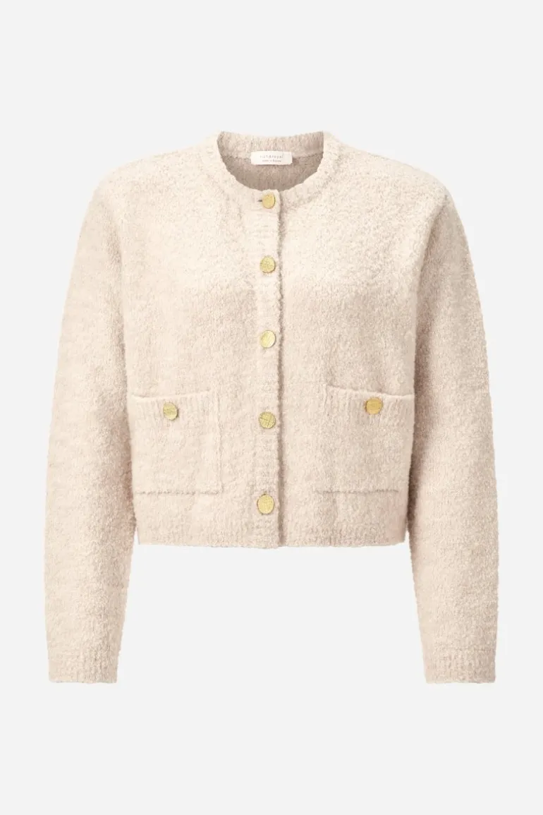 Cardigan Mit Goldfarbenen Knöpfen