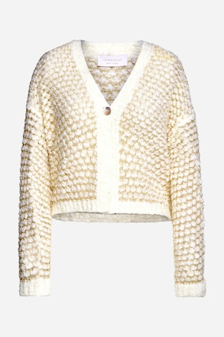 Cardigan Mit Perlmuttknopf