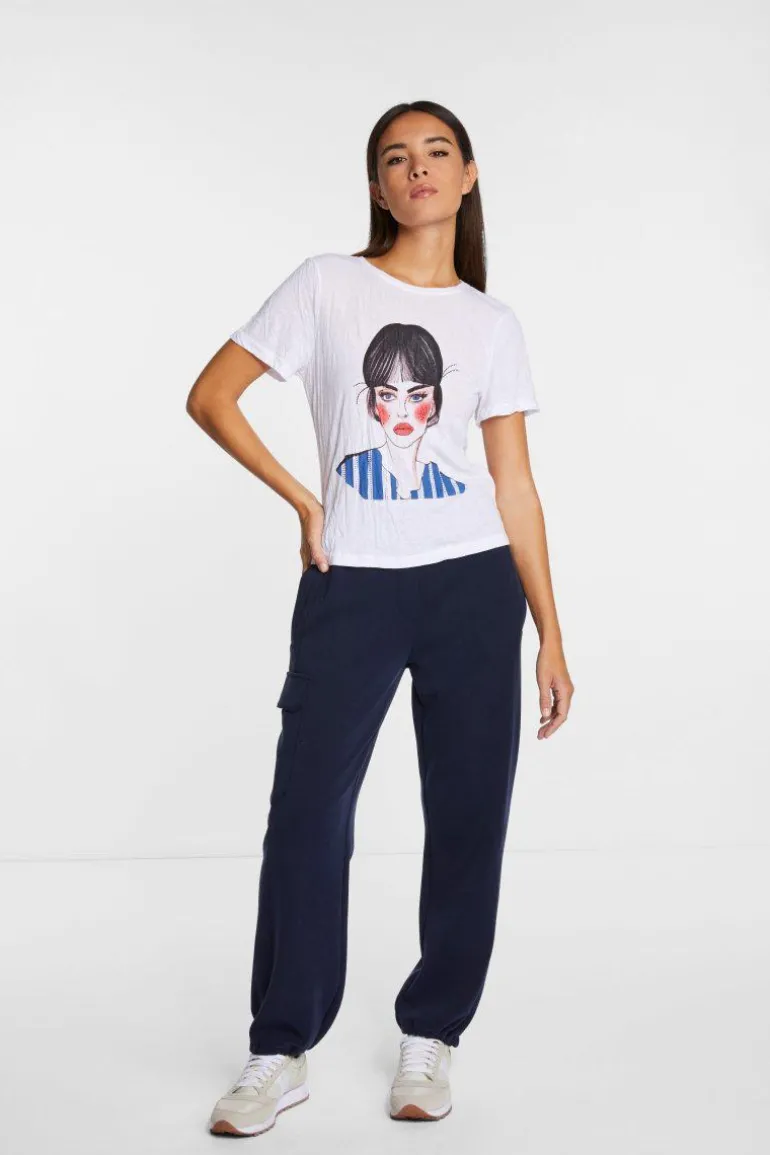 Crinkle-T-Shirt