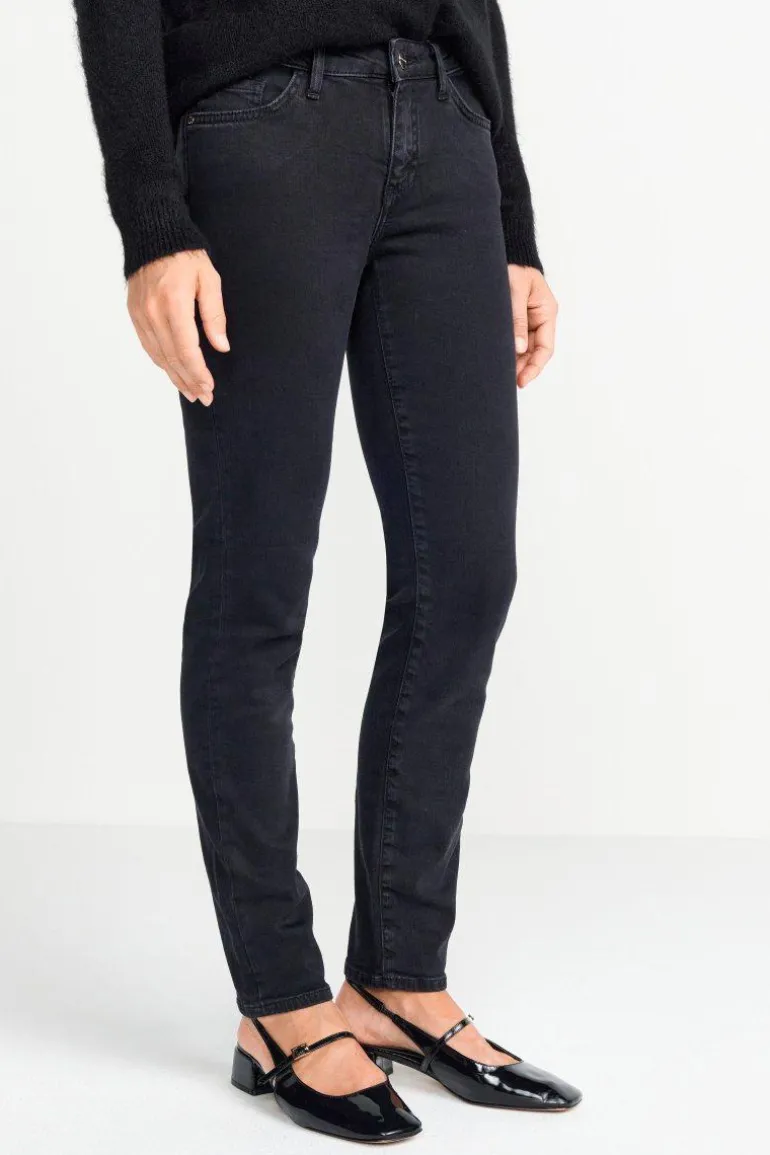 Denim In Satin-Stretch