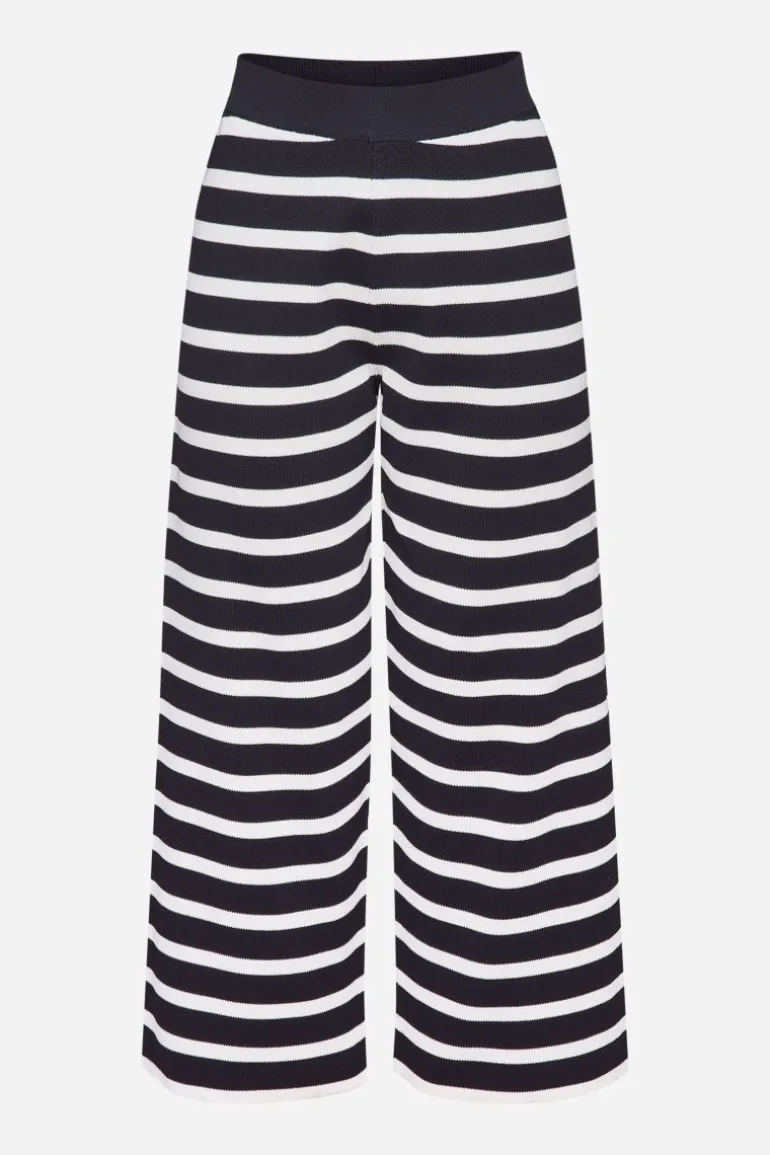 Gestreifte Strick-Culotte