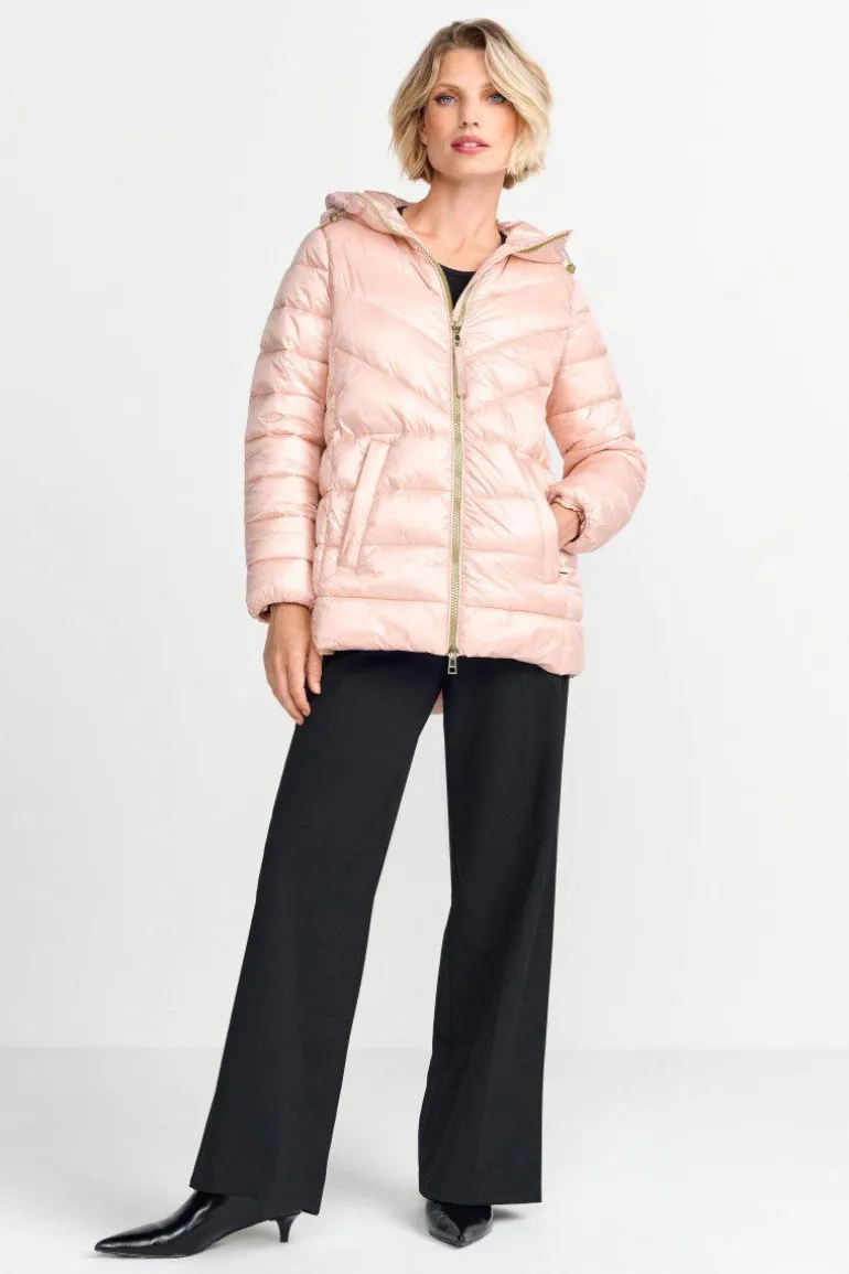 Glänzende Steppjacke