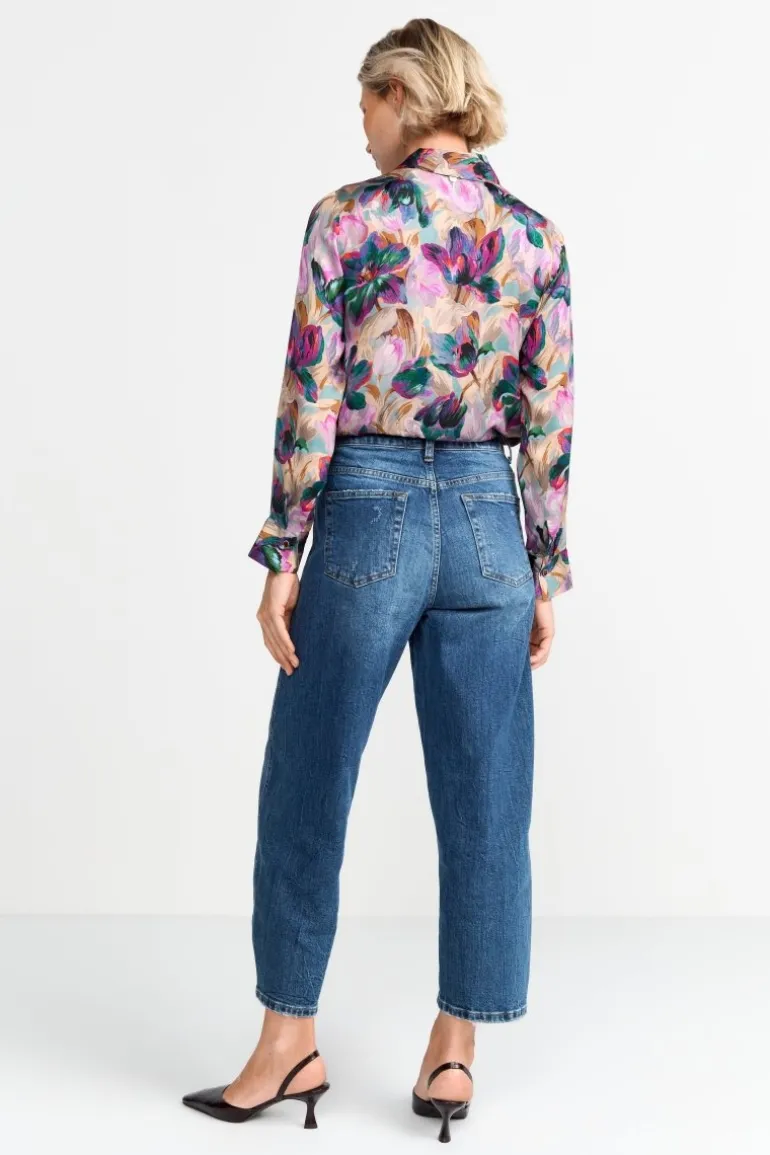 Hemdkragenbluse Mit Blumenprint