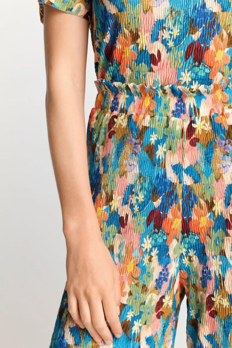 Leichte Culotte In Crinkle-Optik