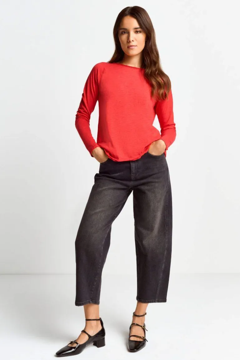 Longsleeve Aus Baumwolle