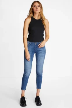 Rib-Top In Bodycon-Fit