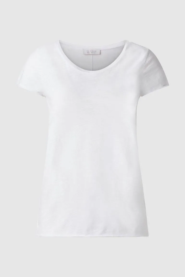 Slub-T-Shirt Aus Baumwolle