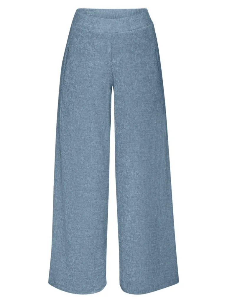 Stoffhose In Crinkle-Optik