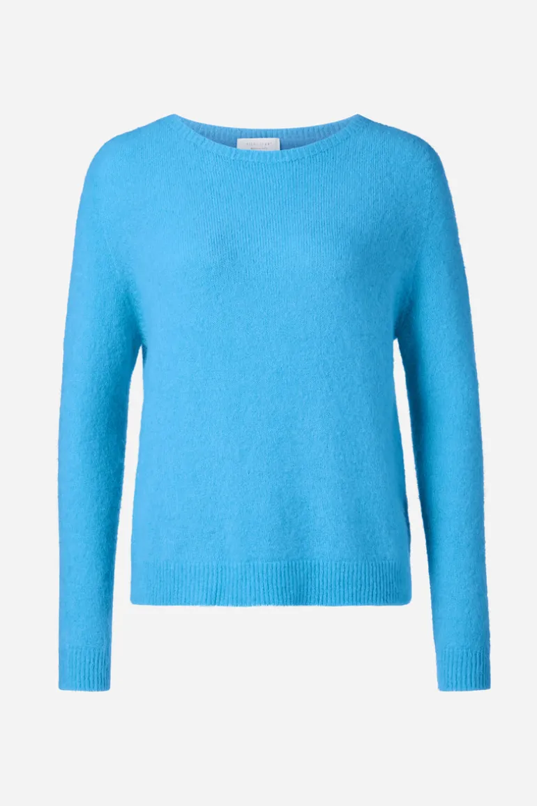 Strickpullover Aus Weichem Materialmix