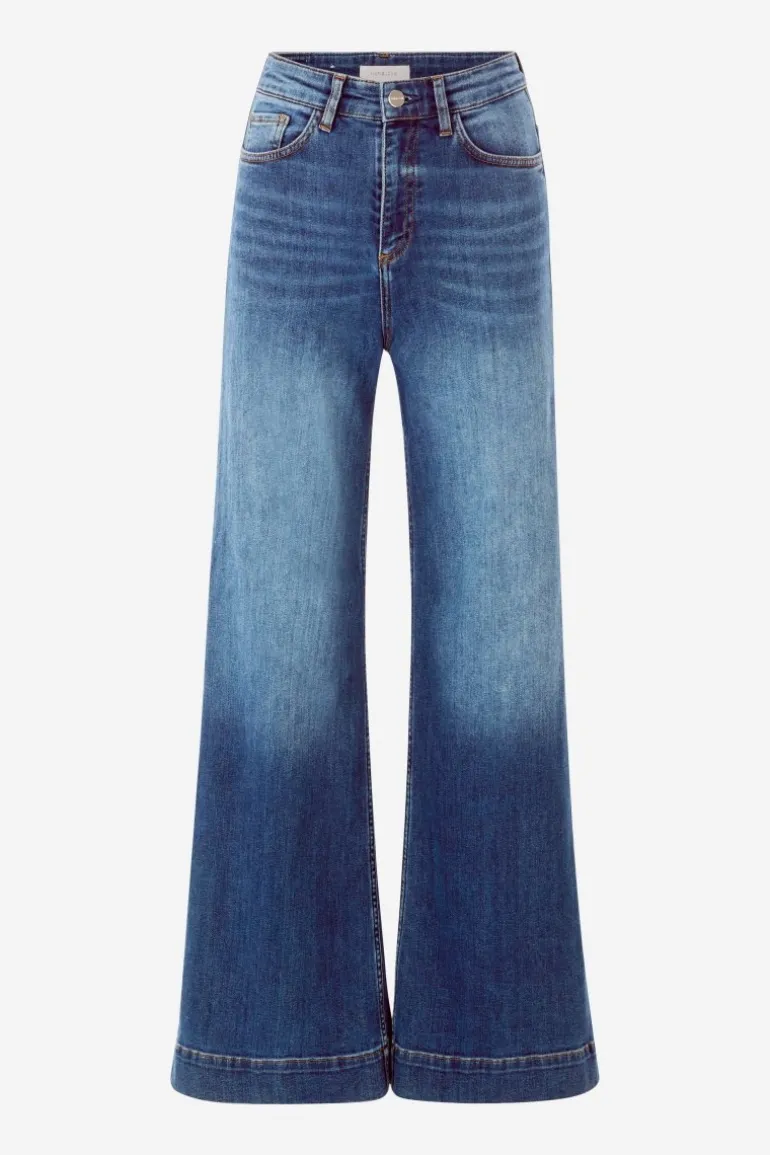 Wide Leg Denim Mit Hoher Taille